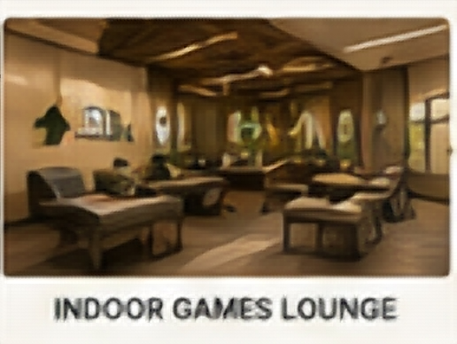 Indoor games lounge amenity concept