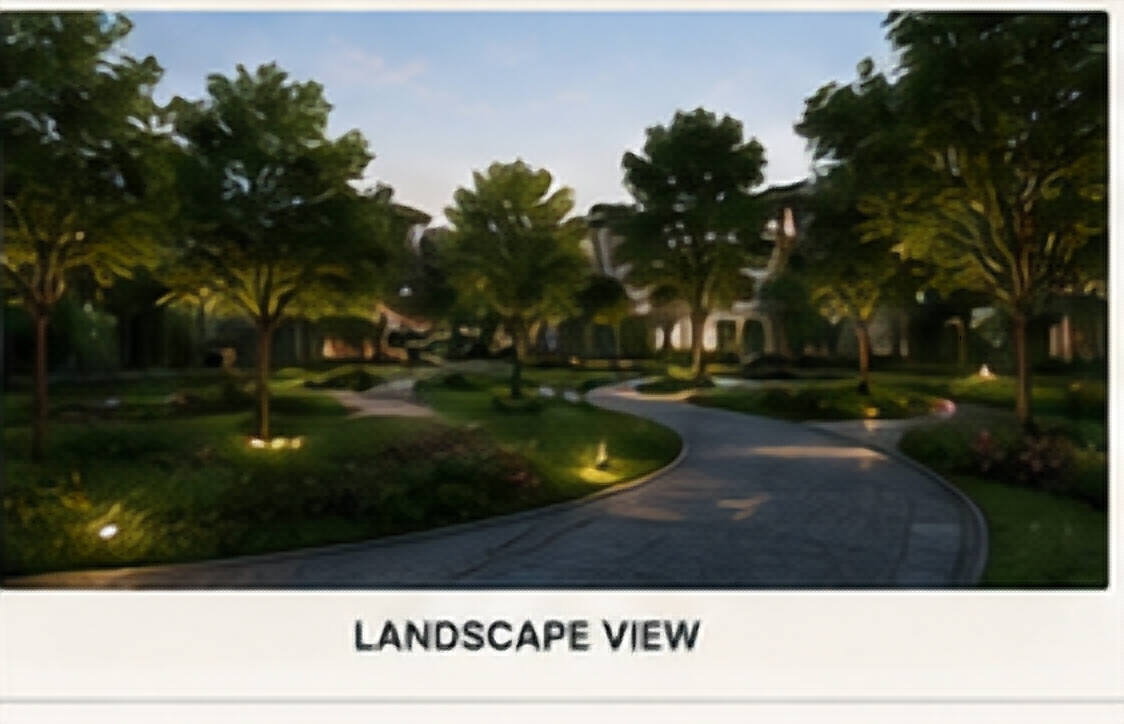 Landscaped villa community concept