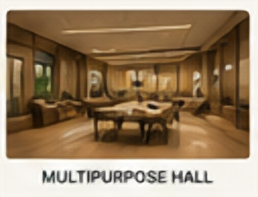 Multipurpose hall amenity concept