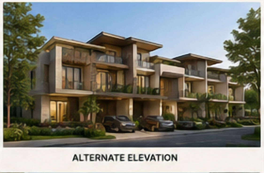 Alternate contemporary villa elevation concept