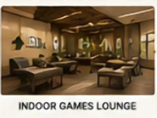 Indoor games lounge amenity concept