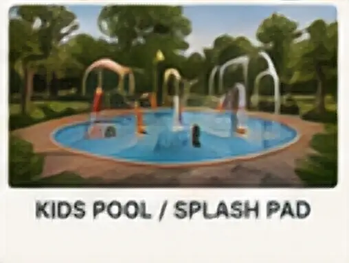 Children's pool and splash-pad concept